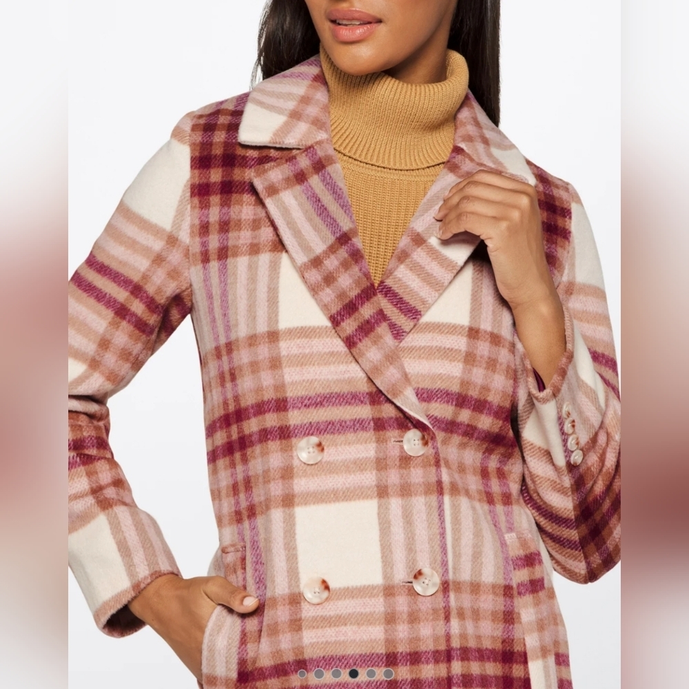 MinkPink Riley Check Coat - Picture 2 of 5
